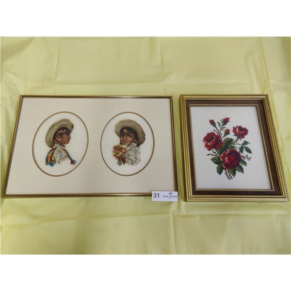 Needlepoint Artwork (2 pc)
