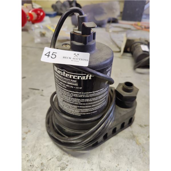 Mastercraft Submersible Utility Pump