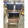 Image 1 : Toshiba DVD Player, Kenwood Cassette Deck, Sony Speakers & Rolling Caddy