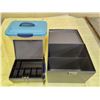 Image 2 : Cashboxes (2 pc) and Plastic Storage Container