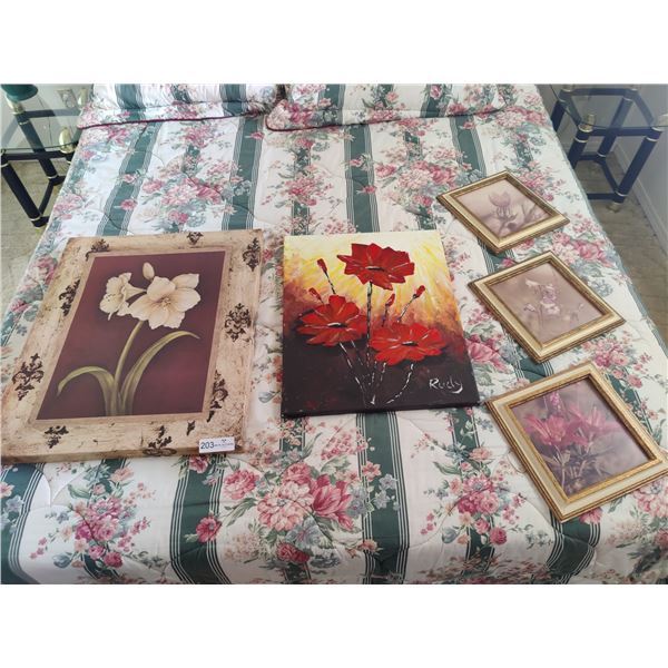 Assorted Floral Artworks