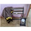Image 1 : Regulator Pendulum Clock, Handmade Quilt and Towel Rack