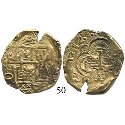 Bogotá, Colombia, cob 2 escudos, 1712, from the 1715 Fleet.