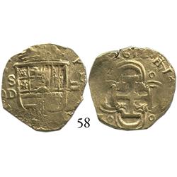 Seville, Spain, cob 2 escudos, 1612D.