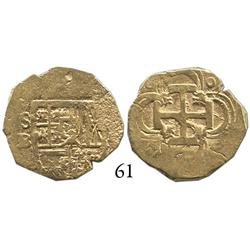 Seville, Spain, cob 2 escudos, Philip III, assayer B.