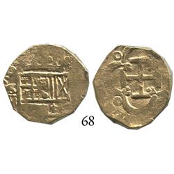 Seville, Spain, cob 2 escudos, Philip III, assayer V.