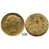 Image 1 : London, England, sovereign, Victoria (young head), 1857, from the Douro (1882), encapsulated NGC AU-