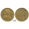 Image 1 : Mexico City, Mexico, bust 2 escudos, Charles III, 1780FF, mint and initials facing inward.