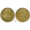 Image 1 : Lima, Peru, bust 8 escudos, Charles III, 1774MJ, encapsulated PCGS AU-58.