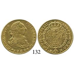 Madrid, Spain, bust 2 escudos, Charles III, 1788M.