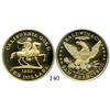Image 1 : USA, commemorative restrike 1857/0 Baldwin & Company 49er Horseman $10 (struck in 2002), encapsulate