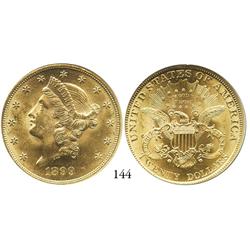 USA, Coronet $20, 1899, NGC MS-62.