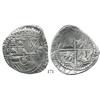 Image 1 : Potosí, Bolivia, cob 8 reales, Philip III (ordinal visible), P-B (5th period), Plate Coin in Researc