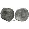 Image 1 : Seville, Spain, cob 8 reales, Philip II, assayer F outside tressure (very rare).