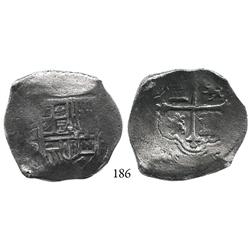 Mexico City, Mexico, cob 4 reales, Philip III, oMD, Grade 1.