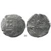 Image 1 : Potosí, Bolivia, cob 8 reales, (1618)PAL, rare, Grade 1.