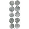 Image 1 : Lot of 5 Potosí, Bolivia, cob 8 reales, Philip II/III, assayers B, Q, R, M and T (one of each), all 