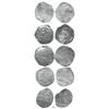 Image 1 : Lot of 5 Potosí, Bolivia, cob 8 reales, Philip II/III, assayers B, Q, R, M and T (one of each), all 