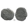 Image 1 : Cartagena, Colombia, cob 8 reales, (1621-22), RN-A, rare, no certificate (Grade-2 quality).