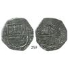 Image 1 : Cartagena, Colombia, cob 4 reales, (16)22A, mintmark RN, very rare, very choice Grade-1 quality (Gra