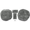Image 1 : Cartagena, Colombia, cob 8 reales, (16)21A, extremely rare first date, "Zucker specimen."