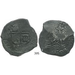 Potosí, Bolivia, cob 8 reales, 1669E.