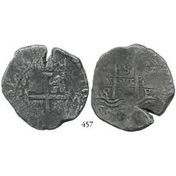 Potosí, Bolivia, cob 8 reales, 1694VR.