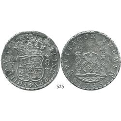 Mexico City, Mexico, pillar 8 reales, Philip V, 1733MF.