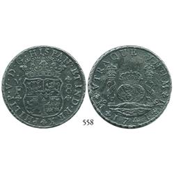 Mexico City, Mexico, pillar 8 reales, Philip V, 1741MF.