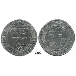 Mexico City, Mexico, 4 reales, Charles-Joanna,  Late Series,  M to left, G to right.