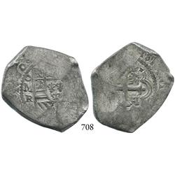 Mexico City, Mexico, cob 8 reales, 1730R.