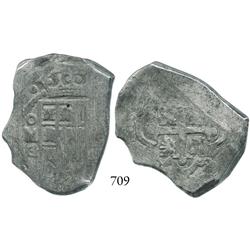 Mexico City, Mexico, cob 8 reales, 1730G.