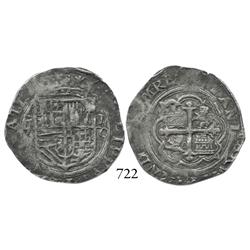 Mexico City, Mexico, cob 2 reales, Philip II, oMO to right.