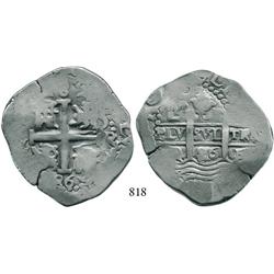 Lima, Peru, cob 8 reales, 1686R.