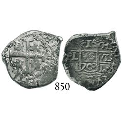 Lima, Peru, cob 1 real, 1703H.