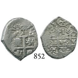 Lima, Peru, cob 1 real, 1705H.