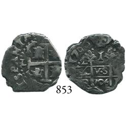 Lima, Peru, cob 1 real, 1706R.