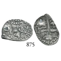 Lima, Peru, cob 1/2 real, 1746V.