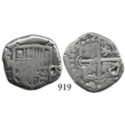 Potosí, Bolivia, cob 2 reales, (1)629T, rare.