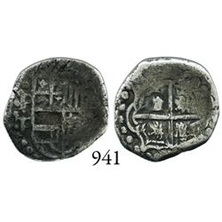 Potosí, Bolivia, cob 1 real, Philip IV, P-T/P (ca. 1629).