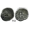 Image 1 : Potosí, Bolivia, cob 1 real, Philip IV, P-T/P (ca. 1629).