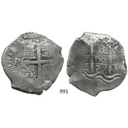 Potosí, Bolivia, cob 8 reales, 1679C.