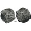 Image 1 : Potosí, Bolivia, cob 8 reales, 1726Y (Louis I), rare.