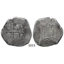 Potosí, Bolivia, cob 4 reales, 1659E.