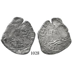 Potosí, Bolivia, cob 2 reales, 1660E.