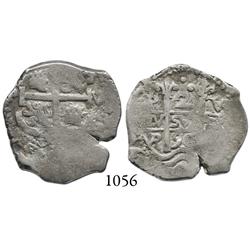 Potosí, Bolivia, cob 2 reales, 1690VR.