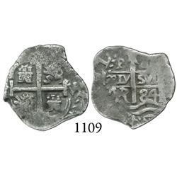Potosí, Bolivia, cob 1 real, 1684VR.