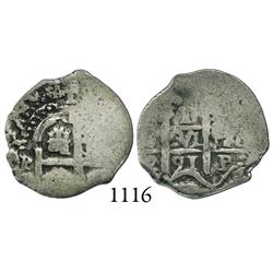 Potosí, Bolivia, cob 1 real, 1691VR.