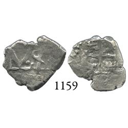 Potosí, Bolivia, cob 1/2 real, (1725-7), Louis I, scarce.