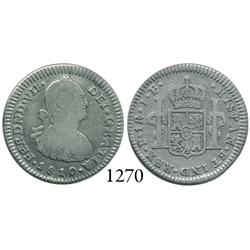 Popayán, Colombia, bust 1 real, Ferdinand VII, 1810JF.